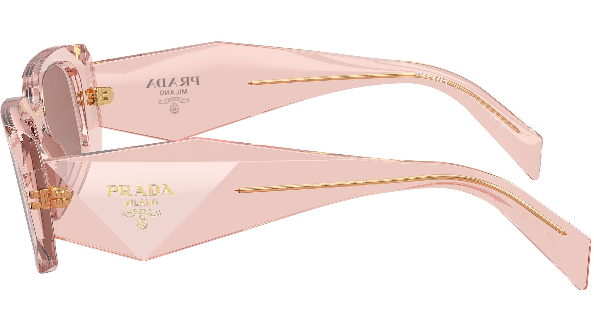 Prada PR 17WS (19Q10D) 49 | Unisex Şeffaf Pembe Güneş Gözlüğü